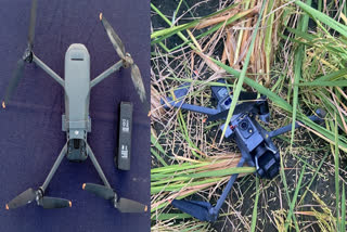 Pakistani drone recovered in the fields of Dhaune Khurd village of Amritsar
