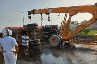 Oil Tanker Overturned