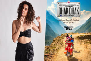 Taapsee Pannu's production venture, Dhak Dhak, is all set for a theatrical release, and the film is set to hit the big screens on October 13, 2023. This exciting project revolves around a compelling narrative that follows four courageous women embarking on a life-changing journey to the challenging terrain of Khardung La, all while riding motorcycles. The film is bankrolled by Taapsee Pannu's Outsiders Films in collaboration with Viacom 18 Studios and BLM Pictures.