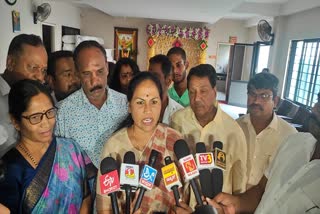 Union Minister Shobha Karandlaje spoke to the media.