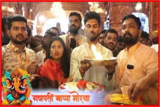 Ruturaj Gaikwad Dagdusheth Ganpati Darshan