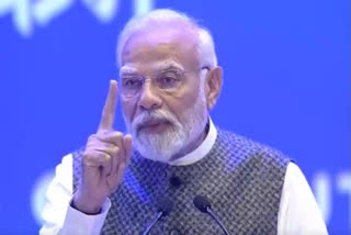 Prime Minister Narendra Modi speaking in New Delhi