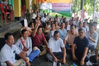 Karbi Anglong District Congress Protest at Diphu