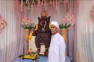 Man makes eco-friendly Ganesh idol using dried plum in Madhya Pradesh's Sagar