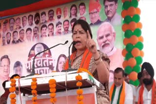 Meenakashi Lekhi in Parivartan Yatra