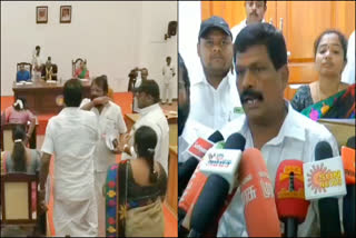 aiadmk Councillor walked out in Salem Corporation meeting Allegations of tender irregularities