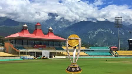 ICC Cricket World Cup Trophy In Dharamshala