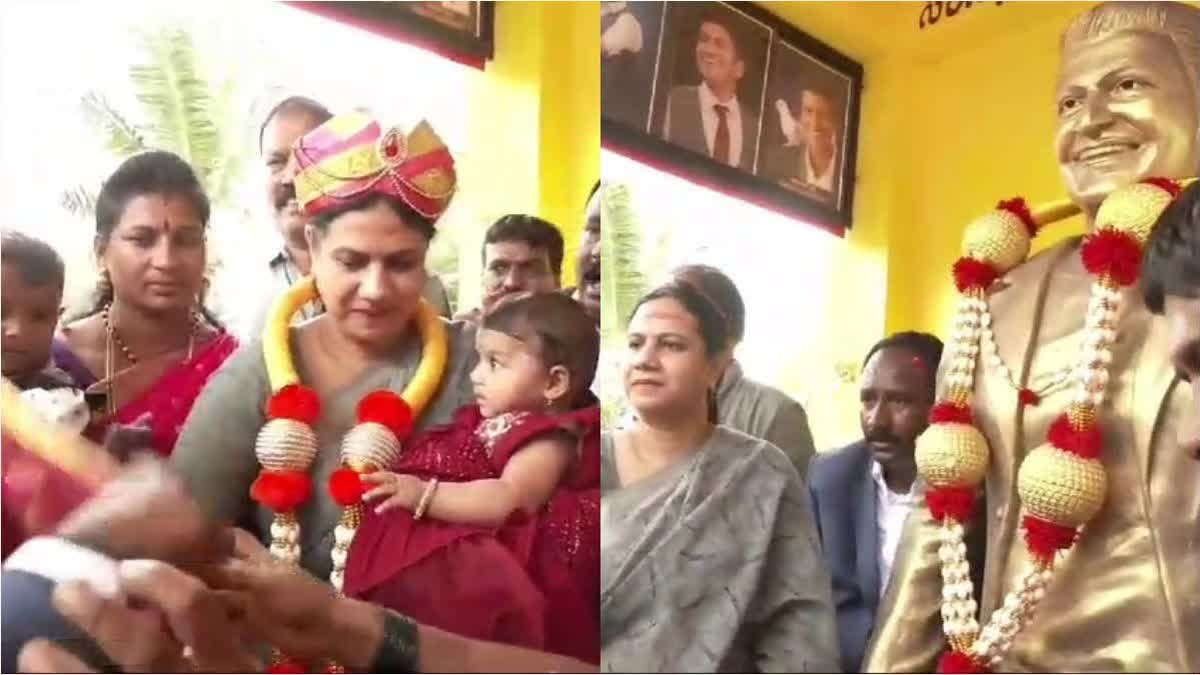 Late Actor Puneeth Rajkumar's Wife Inaugurates Temple Constructed in His Honour