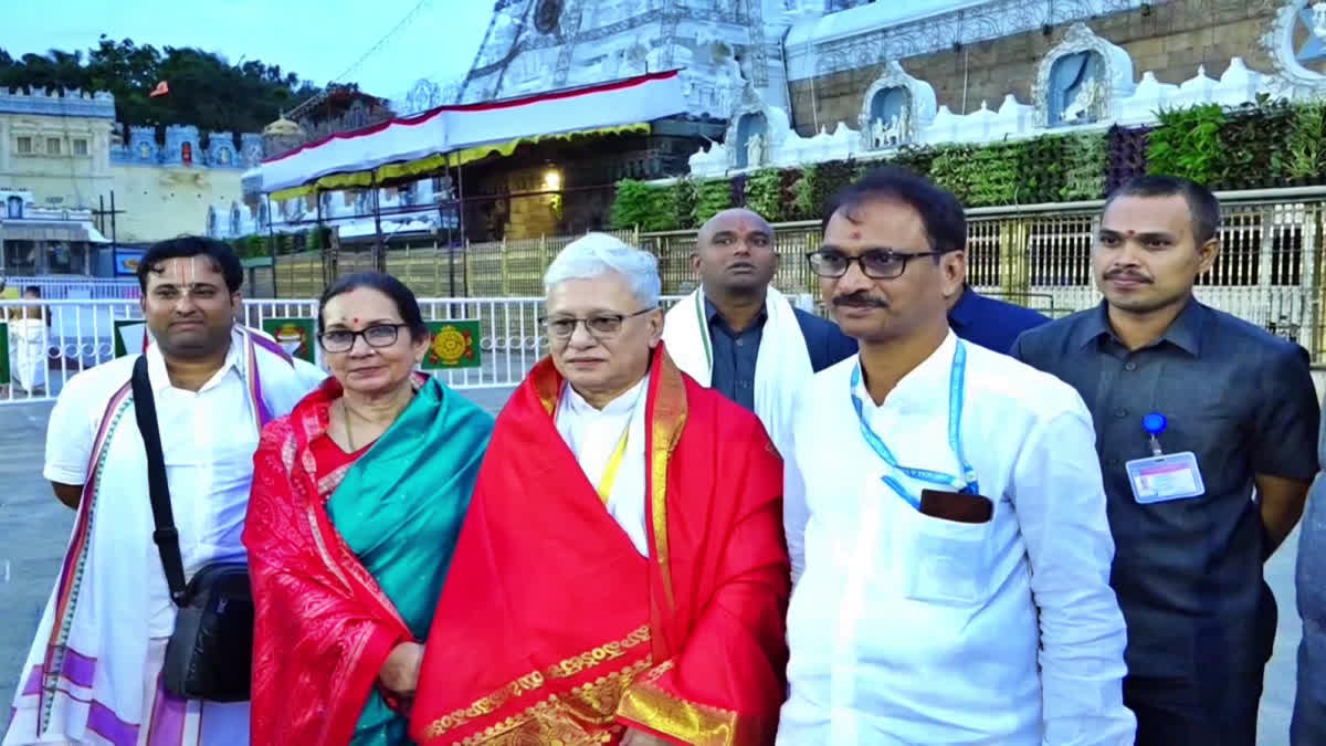 GOVERNOR JISHNU DEV VISIT TIRUMALA