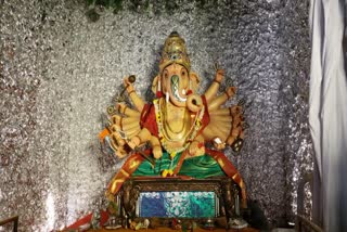 The idol of Hadpak or laughing Ganesha