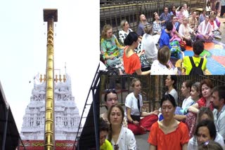 Russian Devotees in Srikalahasti Temple