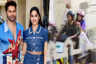 WATCH: Varun Dhawan And Janhvi Kapoor Ride Together For Sunny Sanskari Ki Tulsi Kumari's Udaipur Shoot