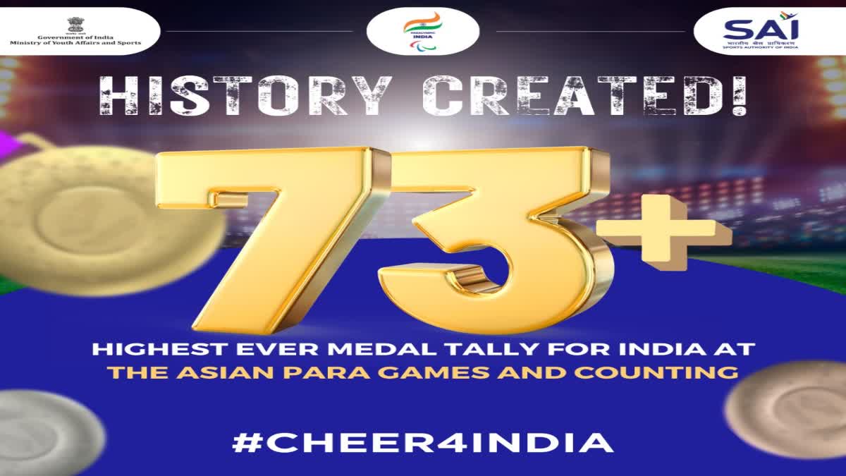 पैरा एशियाई खेलों में भारत ने बनाया रिकॉर्ड