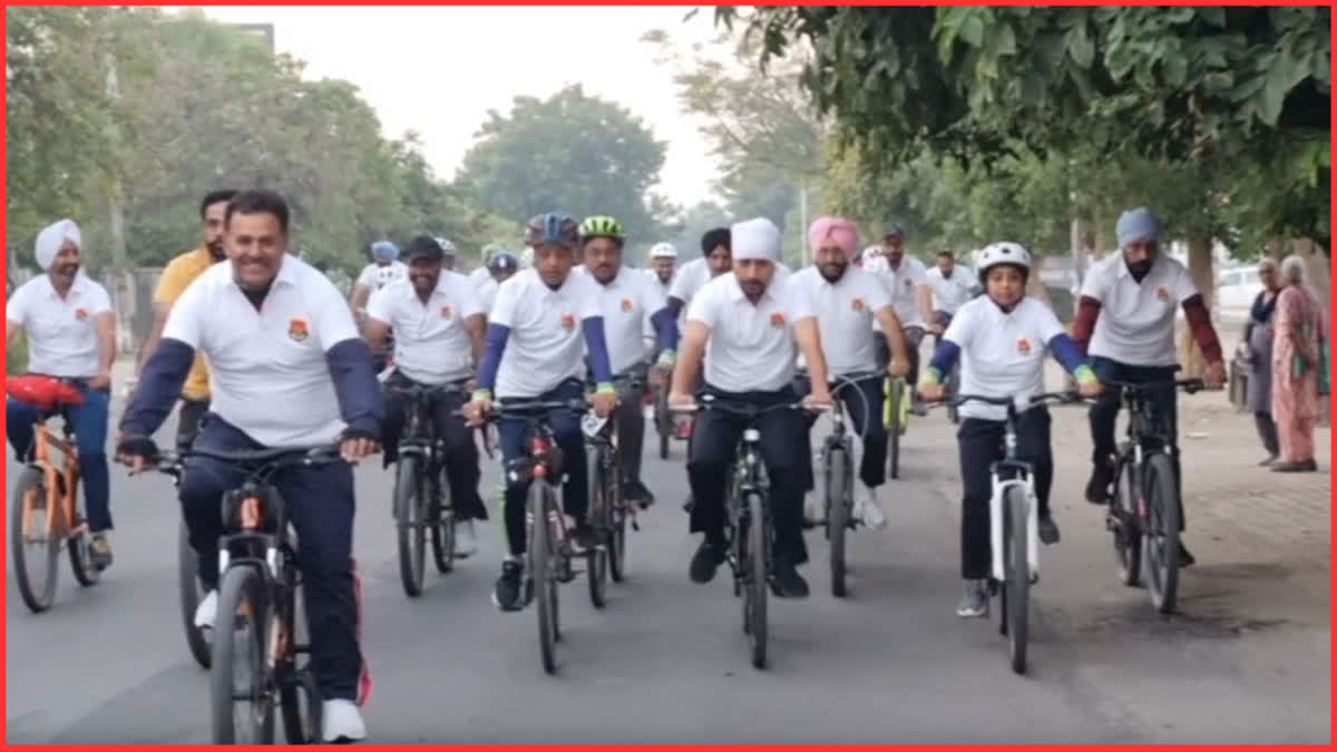 Bathinda Police Organized Bicycle Rally