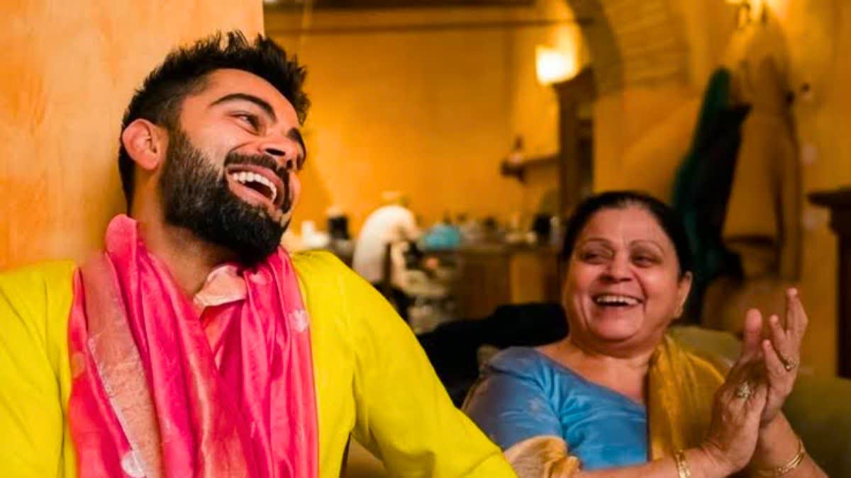 Virat Kohli and his Mother