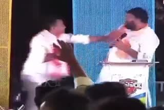 BRS MLA attacks BJP candidate during live TV debate