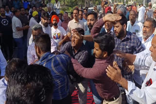 In Barnala, the girl's family protested outside the boy's house