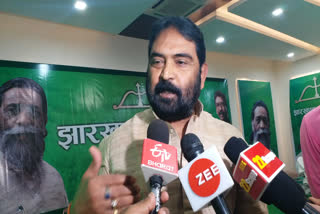 JMM taunt on Babulal Marandi Sankalp Yatra