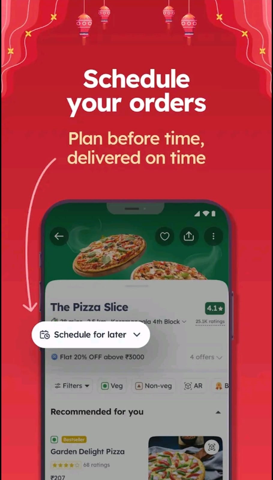 Zomato launches order scheduling feature