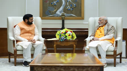 Haryana Chief Minister Naib Singh Saini, currently on a visit to Delhi, met Prime Minister Narendra Modi on Saturday.