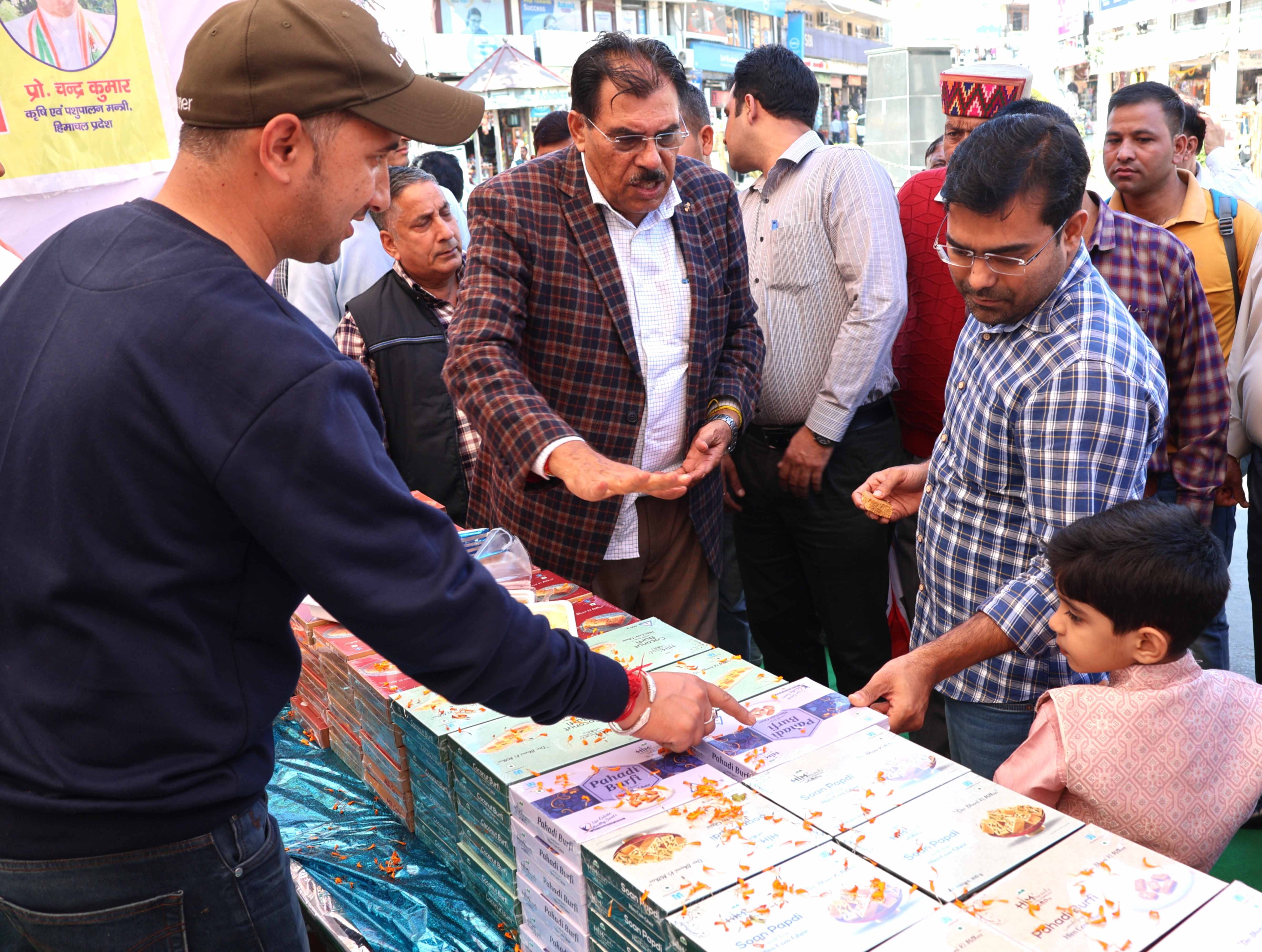 Milkfed Sweets Stall in Mandi Town