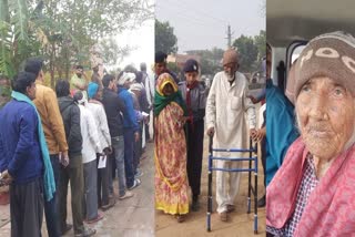 Voting in the bharatpur