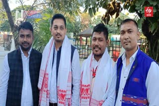 Warm welcome to AASU leaders in Dhemaji