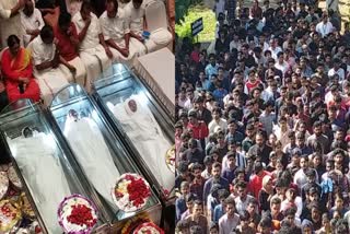 Etv BharatStudents Assembled at Cusat Campus to bid farewell to those killed in Stampede,കുസാറ്റ് ദുരന്തം : തിക്കിലും തിരക്കിലും കൊല്ലപ്പെട്ടവര്‍ക്ക് കണ്ണീരോടെ വിടനല്‍കി വിദ്യാര്‍ഥികള്‍