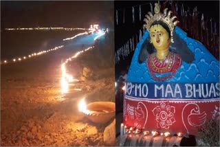 diyas light up in mahanadi patha
