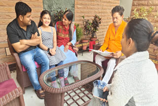 BJP candidate Gopal Sharma with family