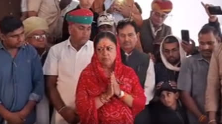 Vasundhara Raje condolences to Nimbaram Suthar