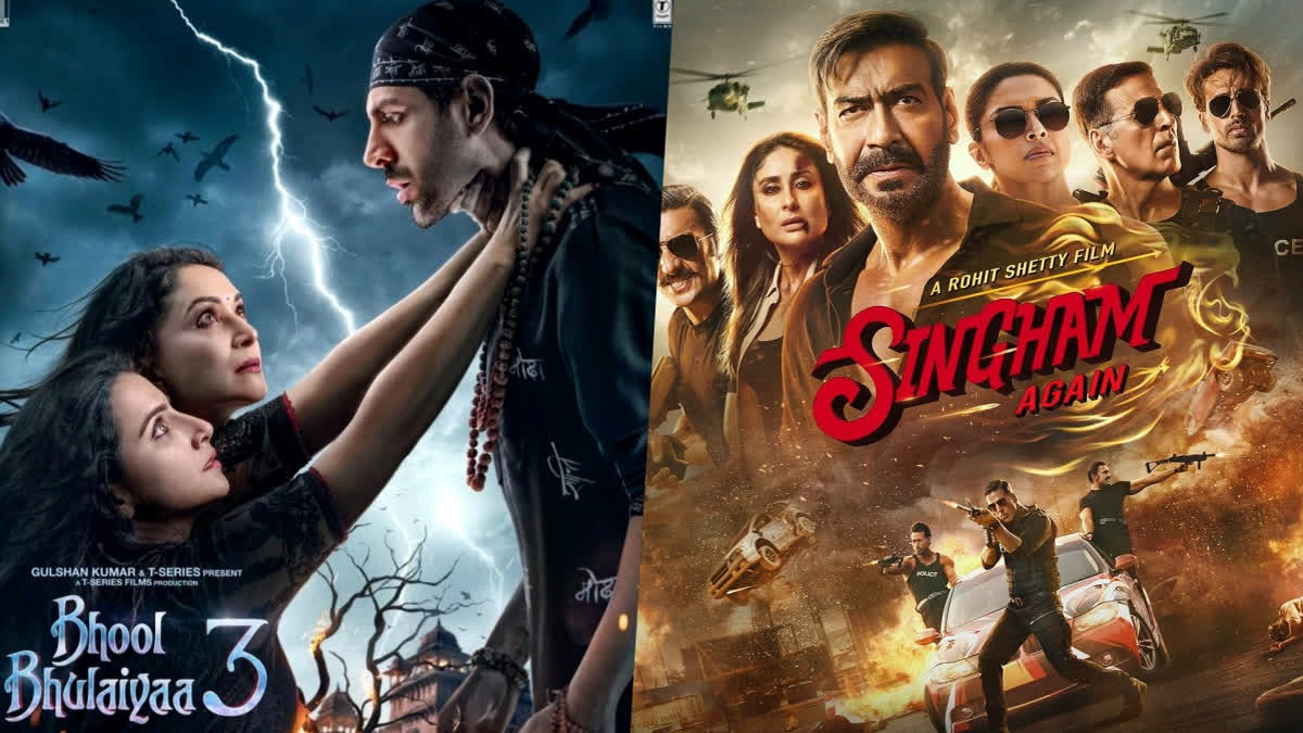 Bhool Bhulaiyaa 3 vs Singham Again Box Office Day 25