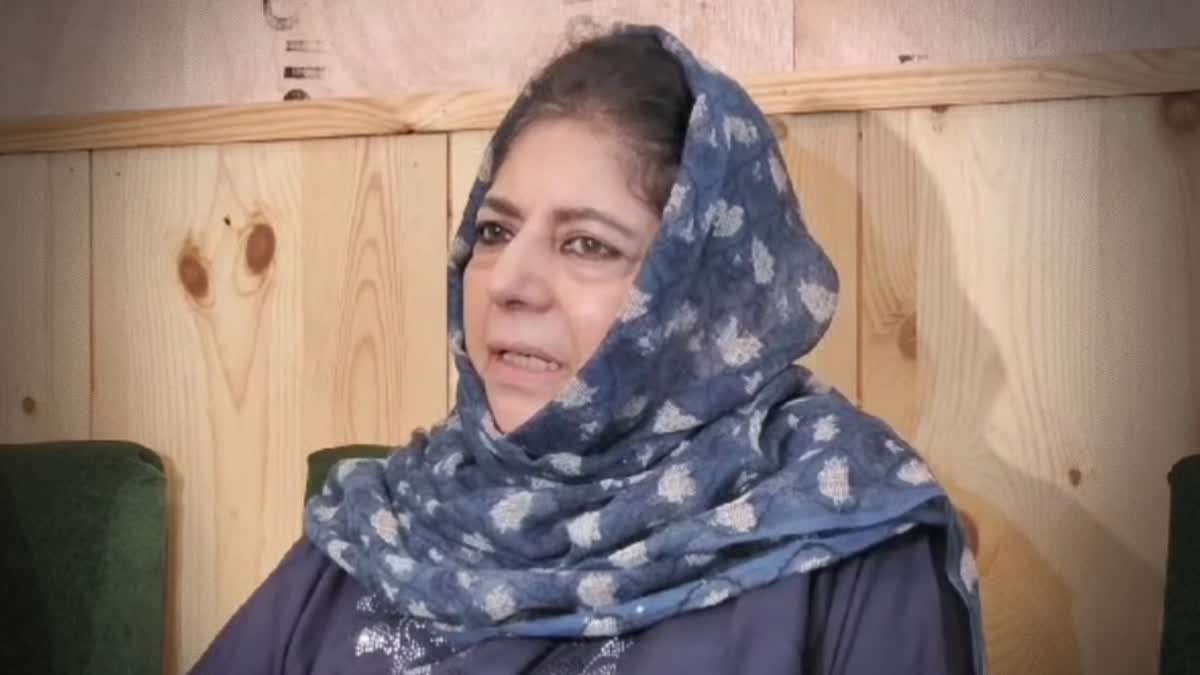 PDP President Mehbooba Mufti