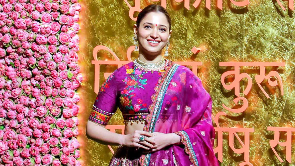 Tamannaah Bhatia at Ganpati celebrations in Mumbai