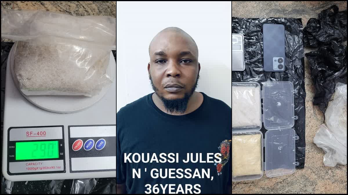 African accused and seized items