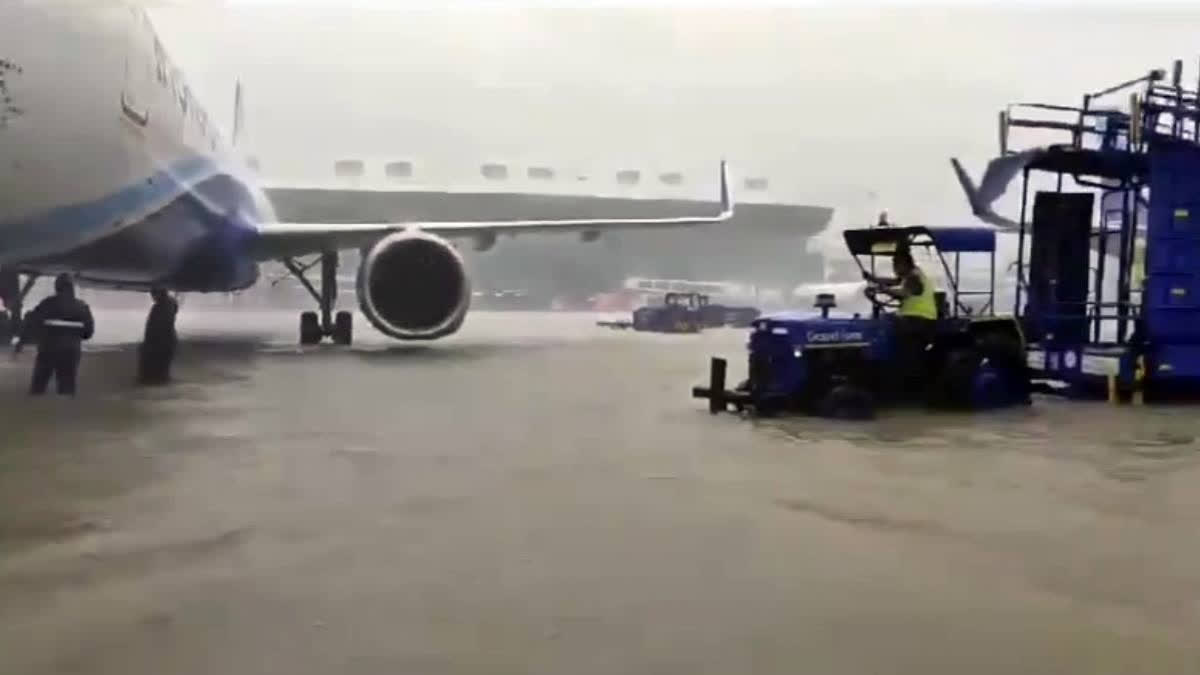 Cyclone Fengal's heavy rains disrupted Chennai Airport operations, delaying 15 flights. Authorities drained waterlogged runways but further delays are expected as the weather worsens.