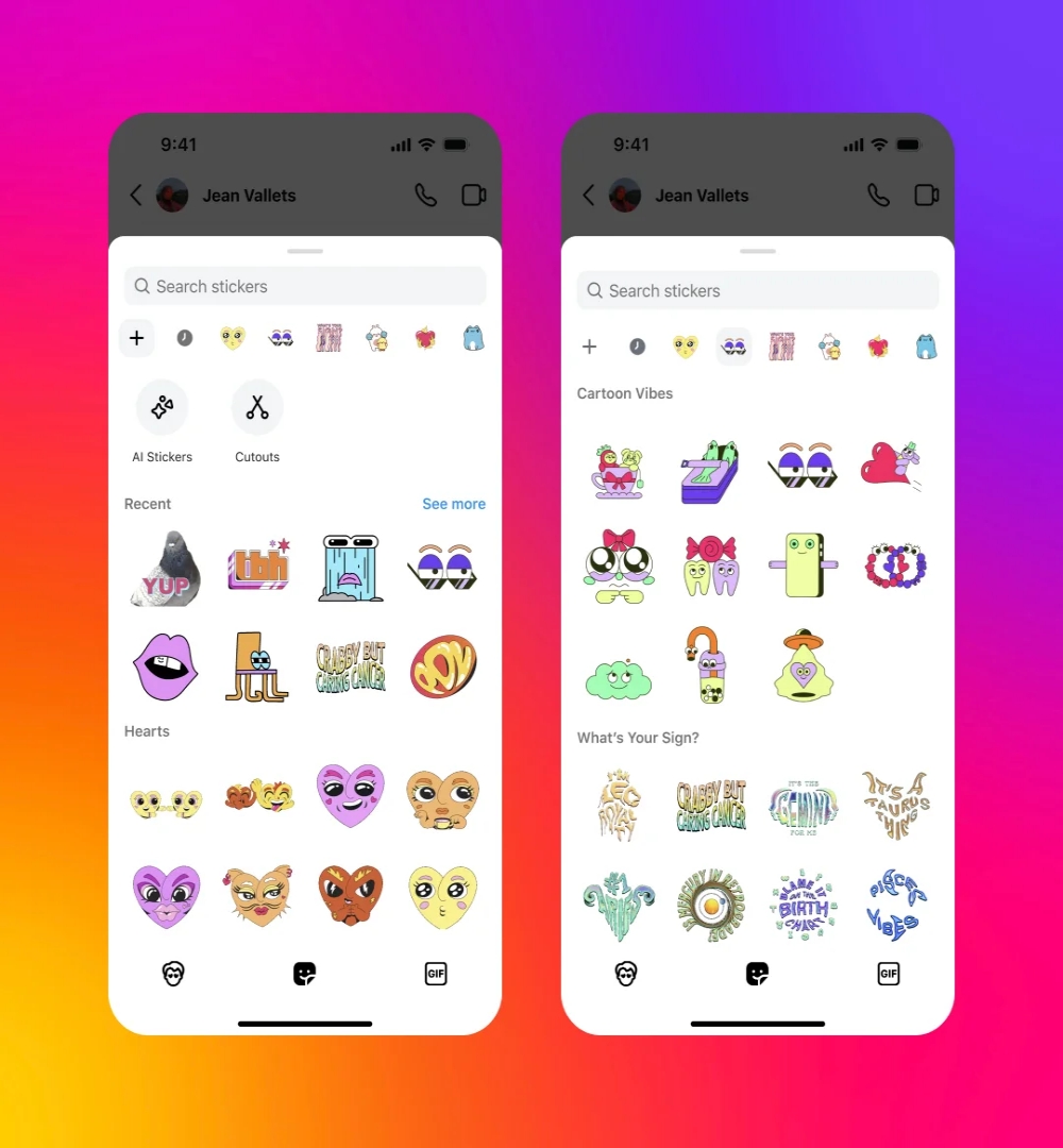 Instagram new Stickers