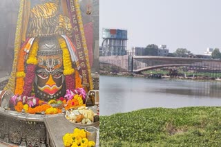 UJJAIN MAHAKAL TEMPLE new bridge is being built on Rudrasagar lake