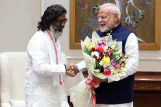 Hemant Soren on Tuesday met PM Modi, in his first visit to New Delhi after leading his ruling alliance to an unprecedented second straight term in the state.