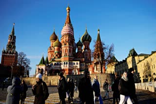 Daily life in St. Basil's Cathedral in Russia