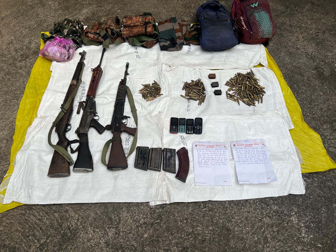 Naxalites arrested with foreign weapons in search operation after police-Naxalite encounter in Latehar