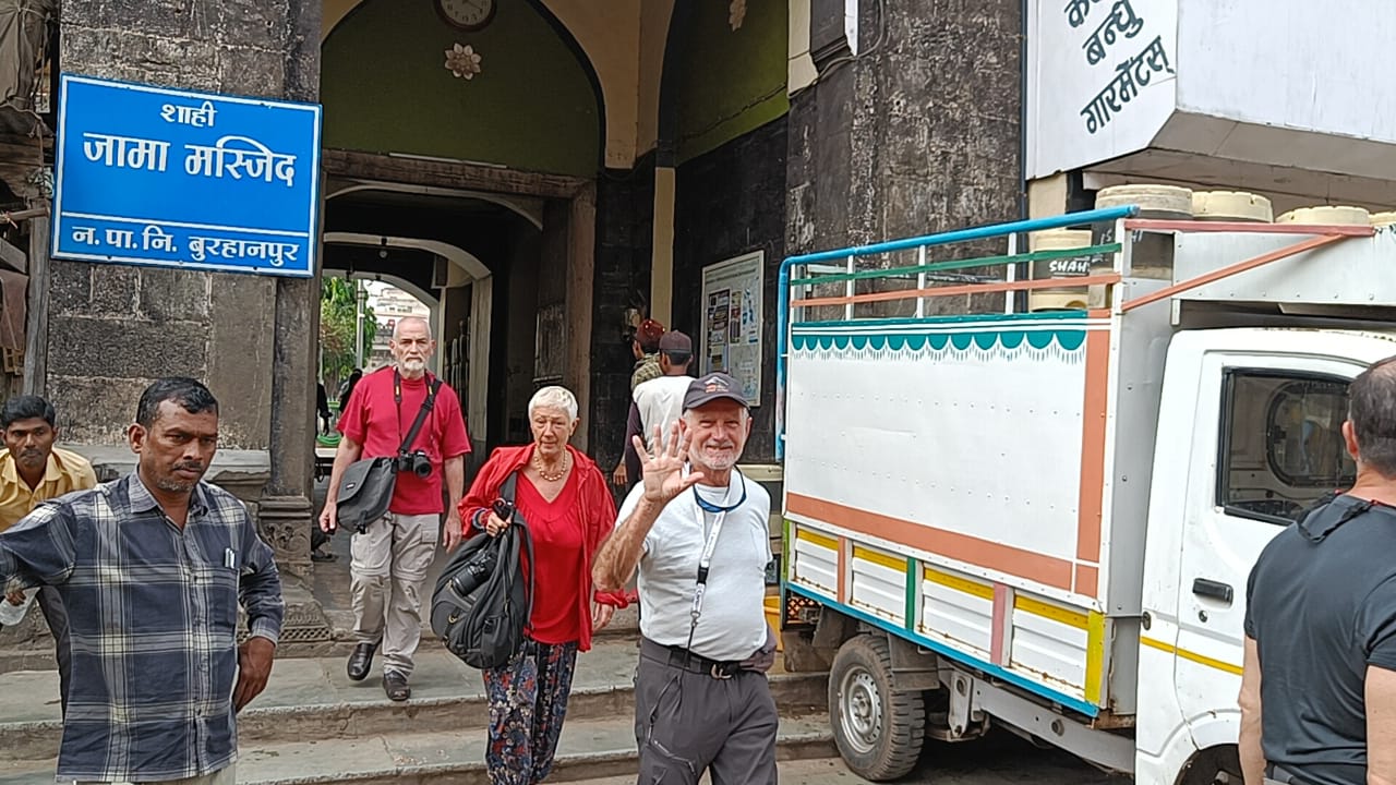 Italian Tourists Visit Burhanpur