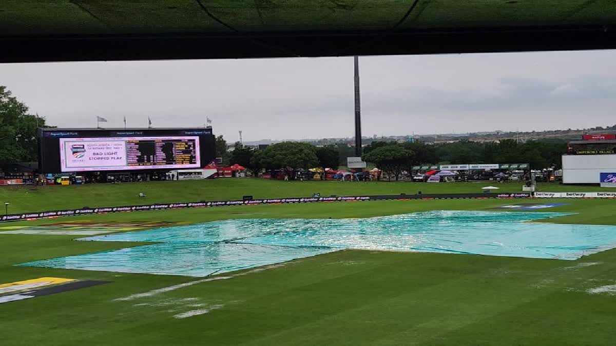 first day of the India and South Africa first Test match was stopped due to rain