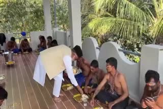 Muslim Men Serve Food To Ayyappa Devotees