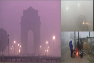 The fog continued to blanket the Delhi-NCR region on Tuesday morning as cold weather conditions prevailed in the region. A layer of thick fog could be seen over the national capital lowering the visibility.