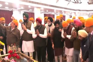 CM Bhajan Lal paid obeisance at the Gurudwara