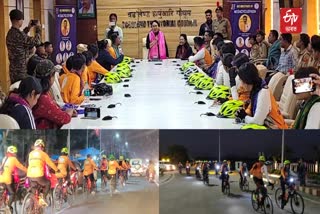 ncc mega cyclothon team resumes its journey from kokrajhar to new delhi