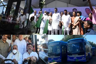 CM Siddaramaiah launched 100 electric buses