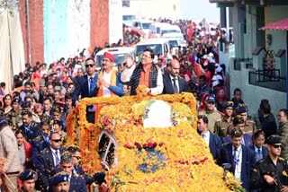 CM Dhami Tehri Visit