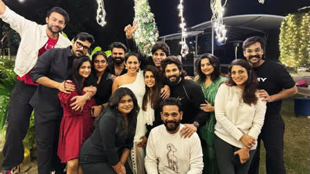 Christmas 2023: Allu Arjun enjoys 'fun night with cousins' Ram Charan, Varun Tej and others; see pics